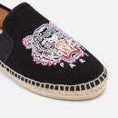 KENZO Tiger Embroidered Cotton-Canvas Espadrilles - UK 3.5
