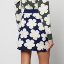 KENZO Jacquard Wool-Blend Mini Skirt