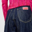 KENZO Sumire Cropped Denim Wide-Leg Jeans - W29