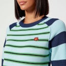 KENZO Striped Wool and Cotton-Blend Jumper