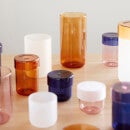 Hübsch Pop Storage Jars - Amber - Large (Set of 2)