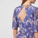 Hope & Ivy Tammie Floral-Print Recycled Chiffon Midi Dress