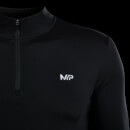 MP vyriški „Velocity“ marškinėliai su 1/4 užtrauktuku – Juoda - S