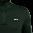 Camiseta con cremallera de 1/4 Velocity para hombre de MP - Verde frondoso - XXS