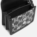 KARL LAGERFELD K/Ikonik Monogram Faux Leather Shoulder Bag