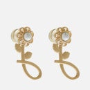 Shrimps Sienna Faux Pearl and Brass Earrings