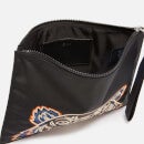 KENZO Large Kampus Embroidered Tiger Canvas Clutch