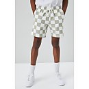Checkered Drawstring Shorts - L