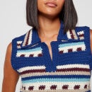 Sea New York Women's Sutton Crochet Vest - Blue - XS