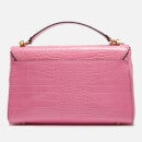 Guess Women's Katey Croc Flap Shoulder Bag - Bright Pink