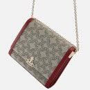 Vivienne Westwood Lucy Medium Jacquard and Faux Leather Bag