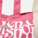 Vivienne Westwood Worker Runner Logo-Print Cotton-Canvas Tote Bag
