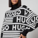 HUGO Sisminy Logo-Jacquard Knit Dress