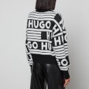 HUGO Sismina Logo-Jacquard Knit Jumper - XS