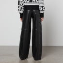 HUGO Herede Faux Leather Trousers - XS