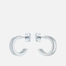 Ted Baker Helanna Nano Logo Silver-Tone Hoop Earrings
