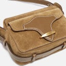 Isabel Marant Wasy Leather-Trimmed Suede Shoulder Bag