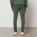 Balmain Men's Ribbed Printed Sweatpants - Green/Black - S