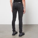 Balmain Ribbed Washed Denim Skinny Jeans - W30