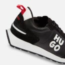 HUGO Icelin Script Leather, Suede and Mesh Trainers