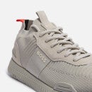 BOSS Men's Titanium Knit and Suede Trainers