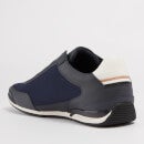 BOSS Saturn Faux Suede and Faux Leather-Trimmed Canvas Trainers - UK 7