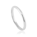 18ct 2mm Windsor Wedding Ring - White Gold