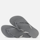 Havaianas Women's Slim Sparkle II Flip Flops - Steel Grey - UK 3/4