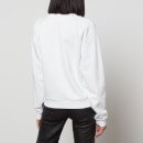 Balmain Women's Flocked Sweatshirt - White/Black - FR 34/UK 6