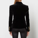 Balmain Women's 6 Buttoned Velvet Jacket - Black - FR 36/UK 8
