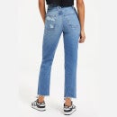 Good American Good Vintage Stretch-Denim Straight-Leg Jeans - US 4/UK 8