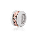 Lovespoon Barrel Milestones Bead Charm - Sterling Silver/Gold