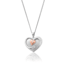 Tree of Life White Topaz Heart Pendant