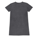Stranger Things ST Thrash Women's T-Shirt Dress - Black Acid Wash