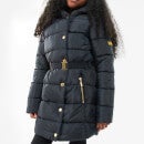 Barbour International Girls Track Line Quilted Nylon Jacket - S (6-7 Years)