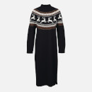 Barbour Kingsbury Cotton and Wool-Blend Jacquard-Knit Dress - UK 10