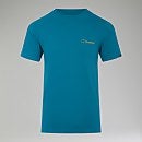 Men's Snowdon Colour Logo Short Sleeve Tee - Dark Turquoise