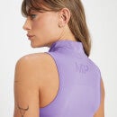 Damska bezszwowa koszulka bez rękawów z kolekcji Tempo Tonal MP – Electric Lilac - XXS