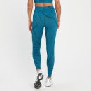 MP Women's Tempo Wave Seamless Leggings - Teal Blue - S