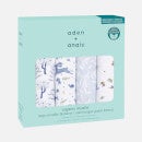 aden + anais GOTS Organic Classic Swaddle - Outdoors (4 Pack)
