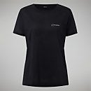 Relaxed Super Stretch Tech T-Shirt für Damen - Schwarz