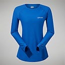 24/7 Long Sleeve Tech T-Shirt für Damen - Blau