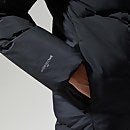 Women's Saffren Down Duster Hooded Jacket - Black