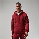 Men's Prism Polartec Hooded Jacket - Dark Red