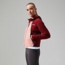 Women's Belleview Fleece Hooded Jacket - Dark Red/Pink