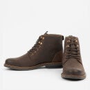 Barbour Deckham Lace-Up Leather Boots - UK 7