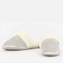Barbour Lydia Suede and Faux Fur-Blend Mule Slippers - UK 3