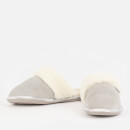 Barbour Lydia Suede and Faux Fur-Blend Mule Slippers