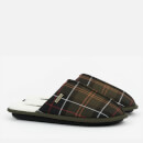 Barbour Maddie Tartan Jersey and Faux-Fur Blend Slippers - UK 3