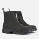 Barbour International Cora Leather Zip Front Boots